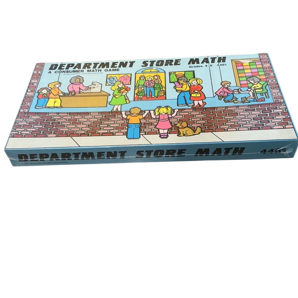 NEW Vtg Board Game Department Store Math 1983 Homeschool Gamify Finance Money